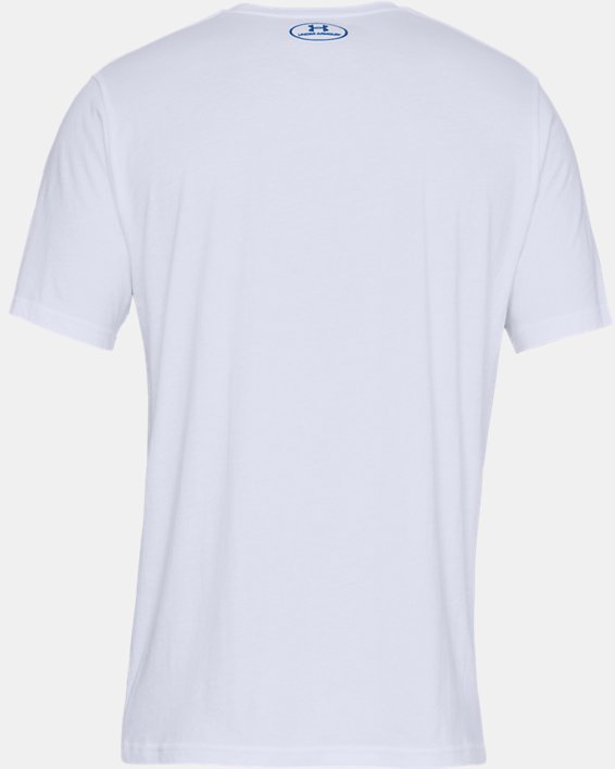 Men's UA Big Logo Short Sleeve T-Shirt, White, pdpMainDesktop image number 6